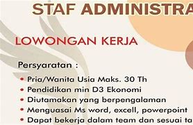 Loker Admin Palembang 2022 Terbaru 2021 April